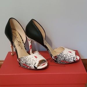 Charly Amar Black & White Heels